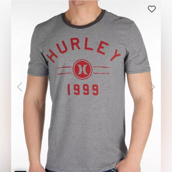 Hurley NWT Classy Olson Stripe Tee in Navy - Picture 6 of 7